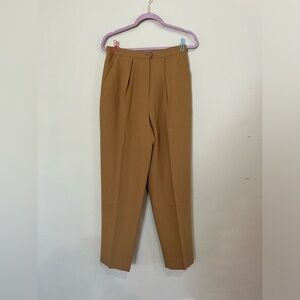 Vintage Jones New York Wool Pleated Mustard Pants